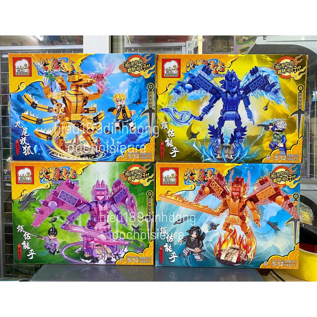 Lắp ráp xếp hình naruto sasuke itachi 90110