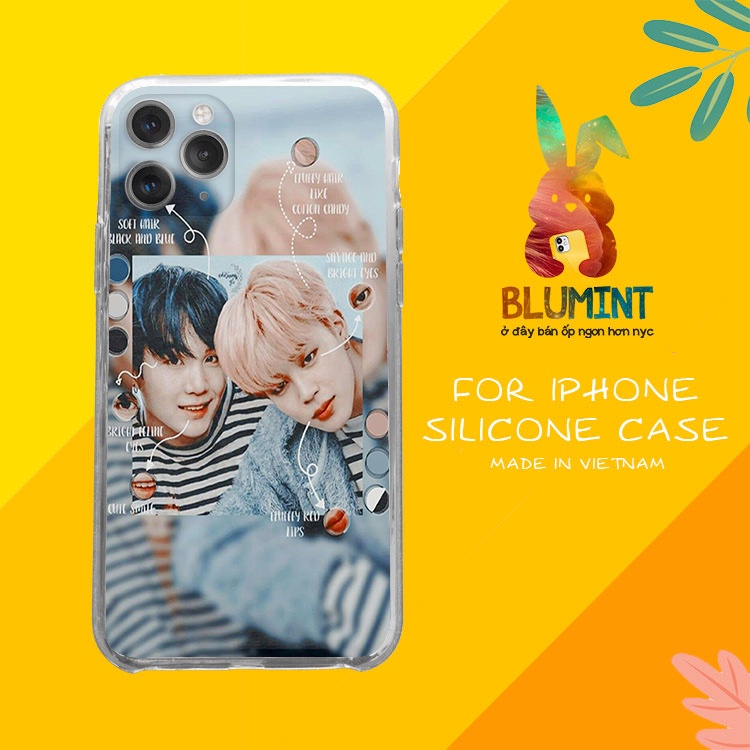 Ốp lưng Yoonmin love cho iPhone13promaxXS XR nữ 8plus mềm 7Plus X XR Xs Max 6 6s BLUYMIN0014
