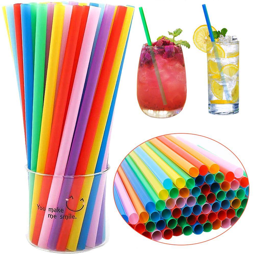 Bộ 100 Ống Hút Nhiều Màu Sắc Dùng Một Lần Trang Trí Tiệc Cưới
