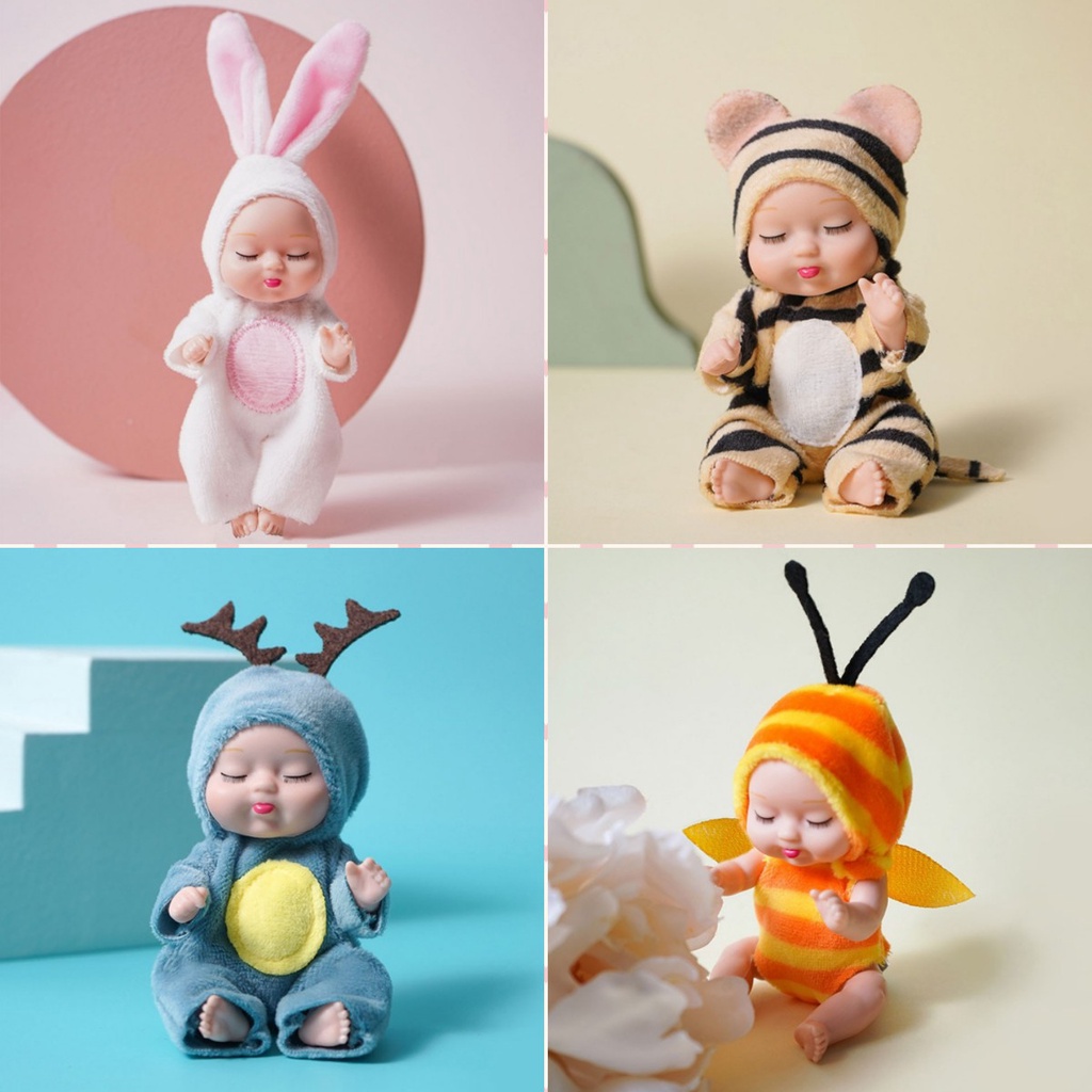 Móc Khóa Hình Em Bé Đang Ngủ Hoạt Hình Dùng Trang Trí Xe Hơi