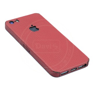 Miếng dán da dán full viền cho Iphone 5s làm từ da thật cao cấp - Davis