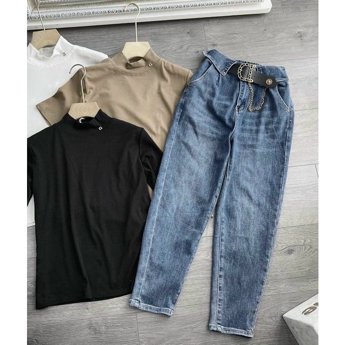 BÁN SỈ QUẦN JEAN BAGGY TÚI NẮP CHO NỮ - new