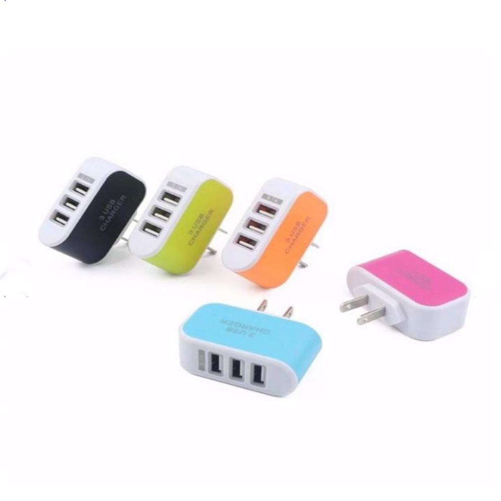 Củ sạc 3 cổng usb Tiết Kiệm Ổ Điện💝XẢ KHO💝Phụ KIện Điện Thoại VT