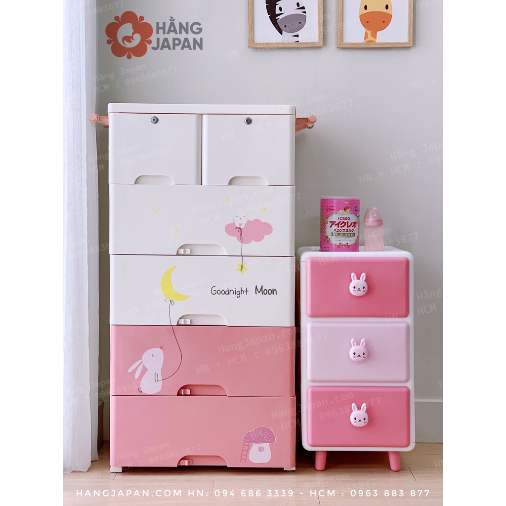 Tủ nhựa Holla cao cấp 5 tầng cho bé chính hãng đựng quần áo, bỉm sữa, đồ dùng cho mẹ và bé hoạt hình