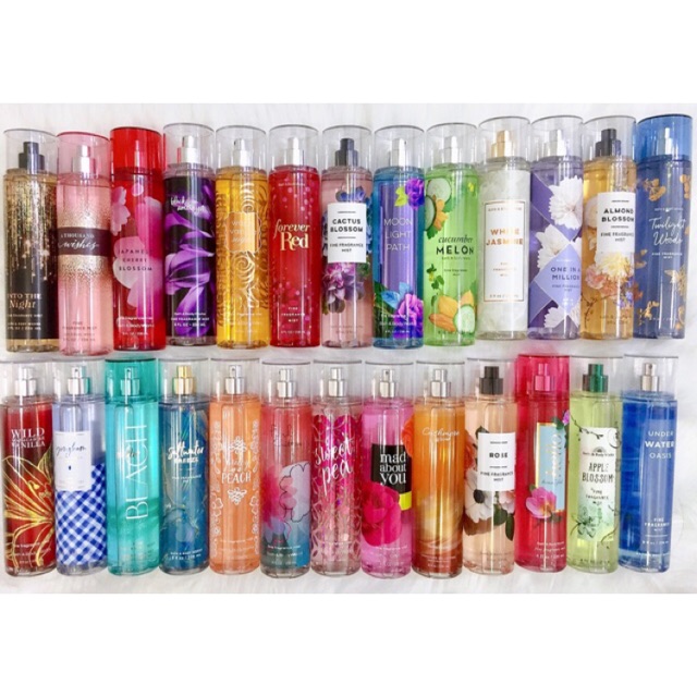 Bộ sưu tập Sản phẩm Xịt thơm lưu hương nước hoa Bath and Body Works 236ml