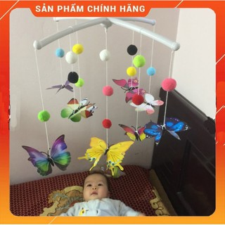Đồ chơi treo nôi cho bé bướm 3D kích thích thị giác trẻ sơ sinh 0 - 6 tháng tuổi, kích thước chuẩn Montesori