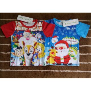 Áo thun Noel bé trai  bé gái in 3D