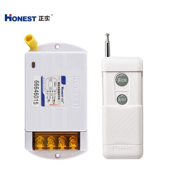 Công tắc điều khiển từ xa bật tắt máy bơm nước 40A/220V khoảng cách 1Km Honest 6220KD, công tắc wifi