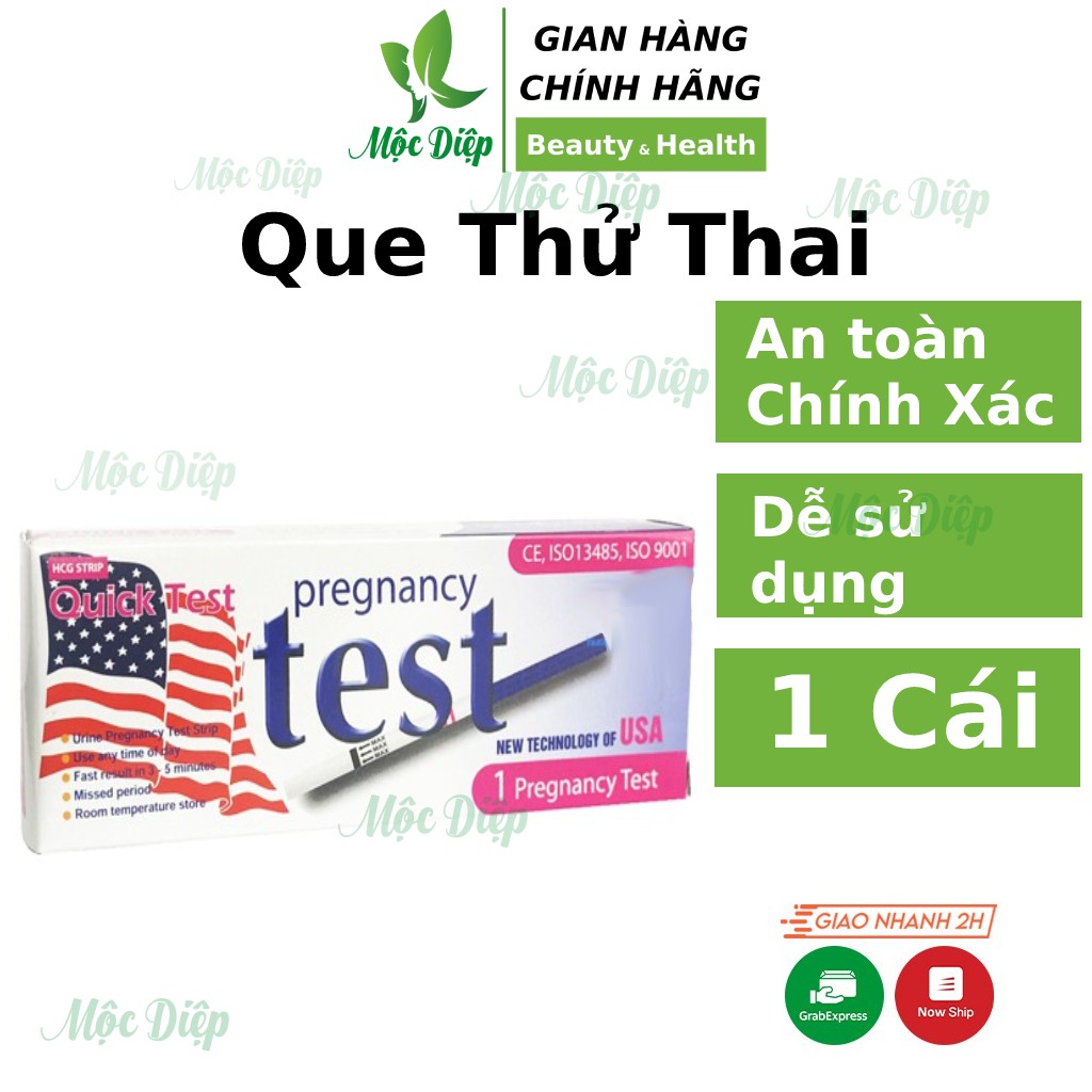 Que thử thai nhanh Quick Test Phát hiện thai sớm - An Toàn, Chính Xác và Đơn Giản - Mộc Diệp