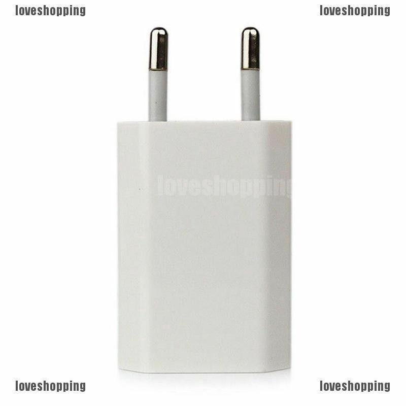 Củ Sạc 1 Cổng USB Phích EU Cho iPhone Samsung