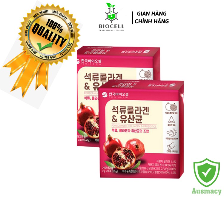 Bột Collagen LỰU ĐỎ bio cell