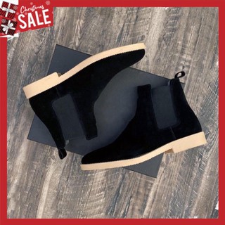Giày Chelsea Boots nam SN04 cao cổ da lộn đế cao thời trang