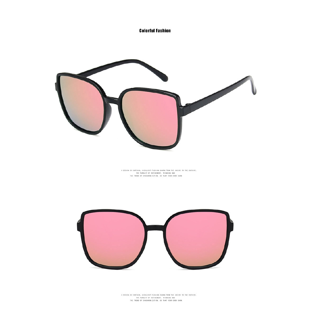 Kính Râm Gọng Vuông Lớn Chống Nắng Bảo Vệ Khỏi Tia UV Thời Trang Hàn Quốc Dành Cho Nữ