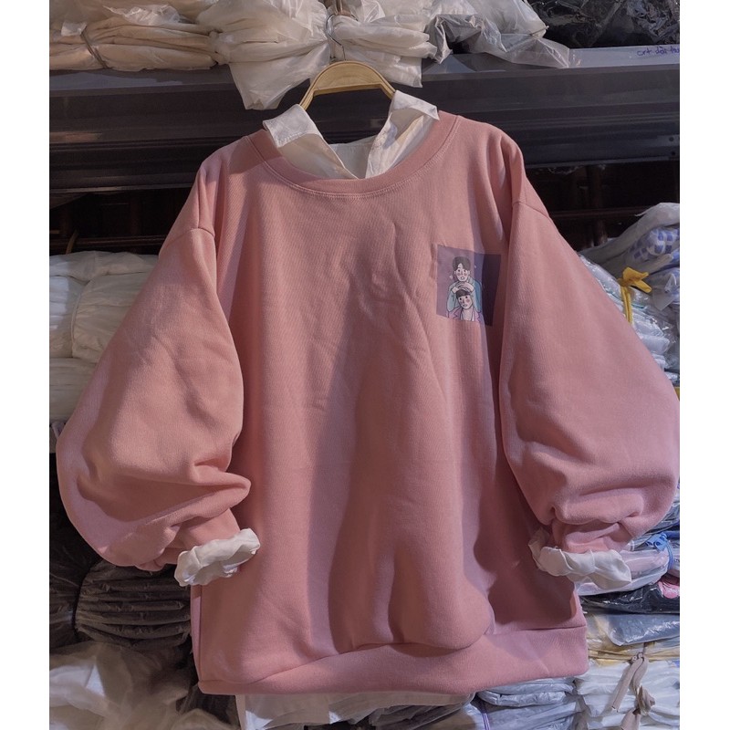 [FREESHIP 50K Áo nỉ sweater đôi bạn hồng samsam4896 | BigBuy360 - bigbuy360.vn