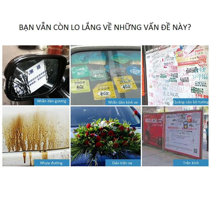 Bình xịt tẩy keo - Làm sạch keo , băng dính, keo dán trên mọi bề mặt hiệu quả