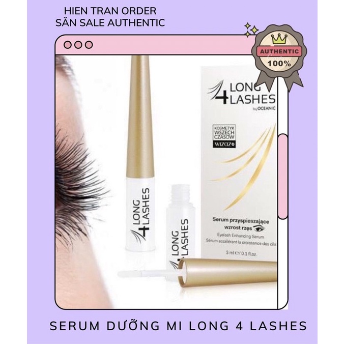 Serum dưỡng dài, dầy mi Long 4 Lashes - Săn sale, đủ bill