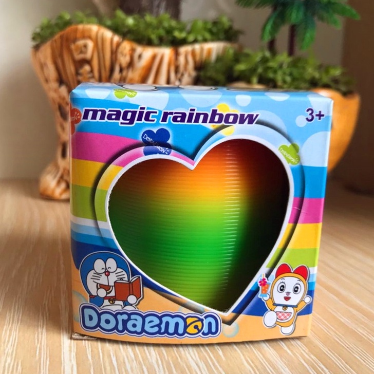 Đồ Chơi Trẻ Em Vòng Tròn Lò Xo Cầu Vòng 7 màu LỚN Slinky