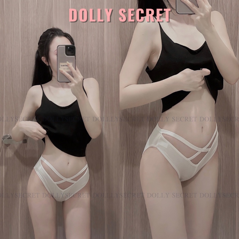 Quần lót cotton nữ DOLLY SECRET sợi tre cạp chữ X sexy gợi cảm DS01