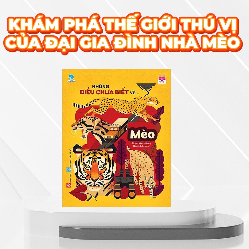 Hộp Háo Hức Cẩm Nang Về Mèo cho bé 6-10 tuổi - Combo 2 sách và Set trò chơi A kia kìa chủ đề thể thao