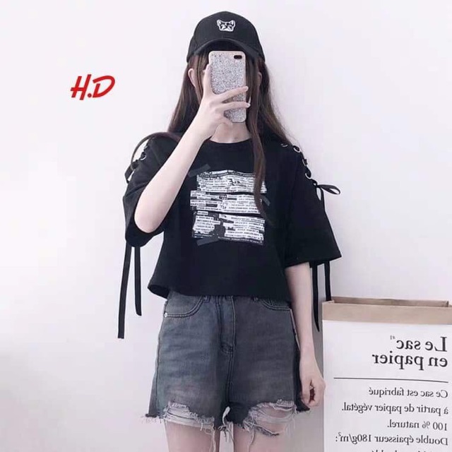 [Mã WASTUP giảm 10% tối đa 30K đơn 99K] Áo crt oze vai HDK678 | BigBuy360 - bigbuy360.vn