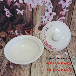 thố sứ đựng canh có nắp - thố sứ đựng cơm