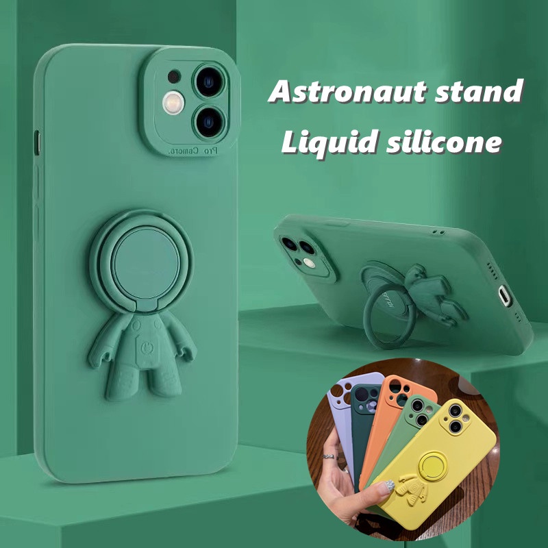 Ốp Điện Thoại Silicon Dạng Dẻo Kèm Giá Đỡ Sang Trọng Cho iphone 11 pro max 12/13 pro max Xs max XR 7plus/8plus se2020