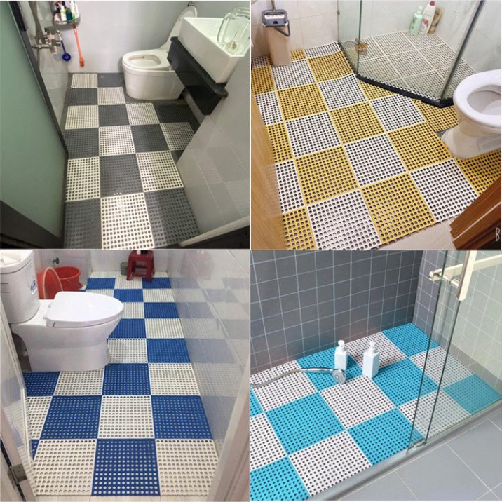 [G032] Miếng lót sàn chống trơn trượt cho nhà tắm, nhà vệ sinh, nhà bếp( 30x30cm một tấm) S029