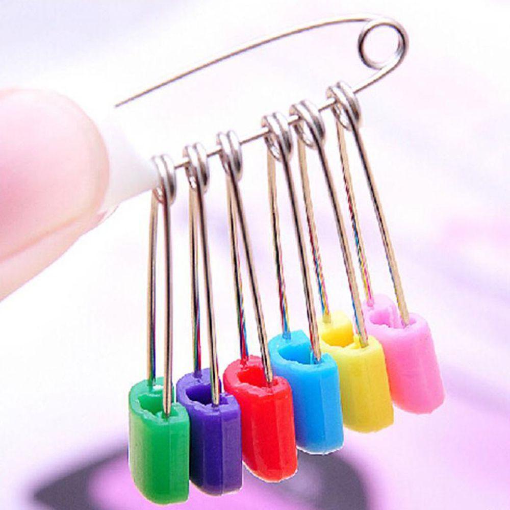 Ghim Cài Đầu Nhựa Nhiều Màu Sắc An Toàn Tiện Lợi Dành Cho Tã Em Bé