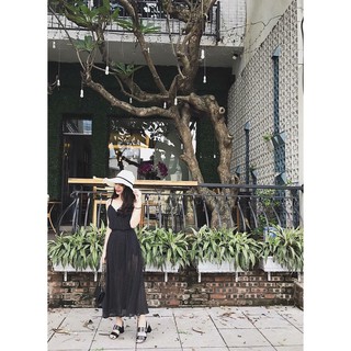 maxi chấm bi có ảnh thật