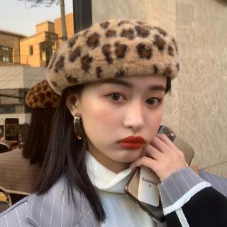 Personalized Leopard Print Beret Hats For Women