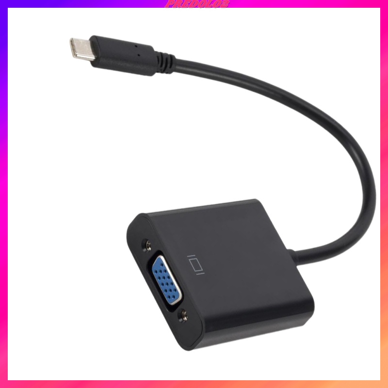 Bộ Chuyển Đổi Usb Type C Đầu Đực Sang Vga Đầu Cái Predolo2