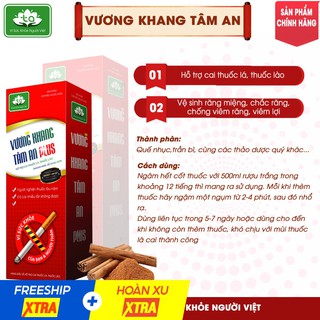 [SẢN PHẨM CHÍNH HÃNG]Cai Thuốc Lá Thuốc Lào Vương Khang Tâm An Plus