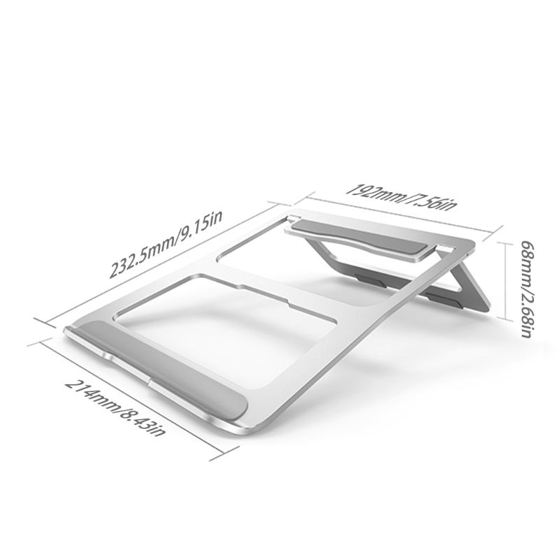 Giá Đỡ Tản Nhiệt Bằng Nhôm Có Thể Gập Lại Cho Notebook Mac-Book Pro Tablet