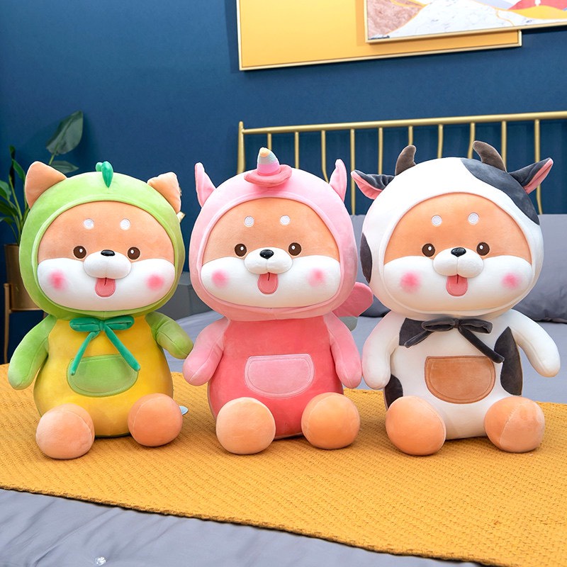 Gấu Bông Chó ShiBa Cosplay Hình Thú, Hàng Nhập 100% mềm mịn êm đẹp