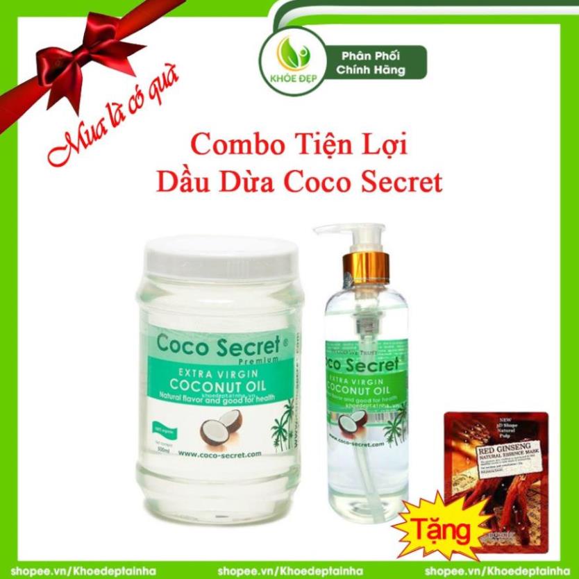[ CHÍNH HÃNG ] Combo Tiện Lợi Dầu Dừa COCO SECRET