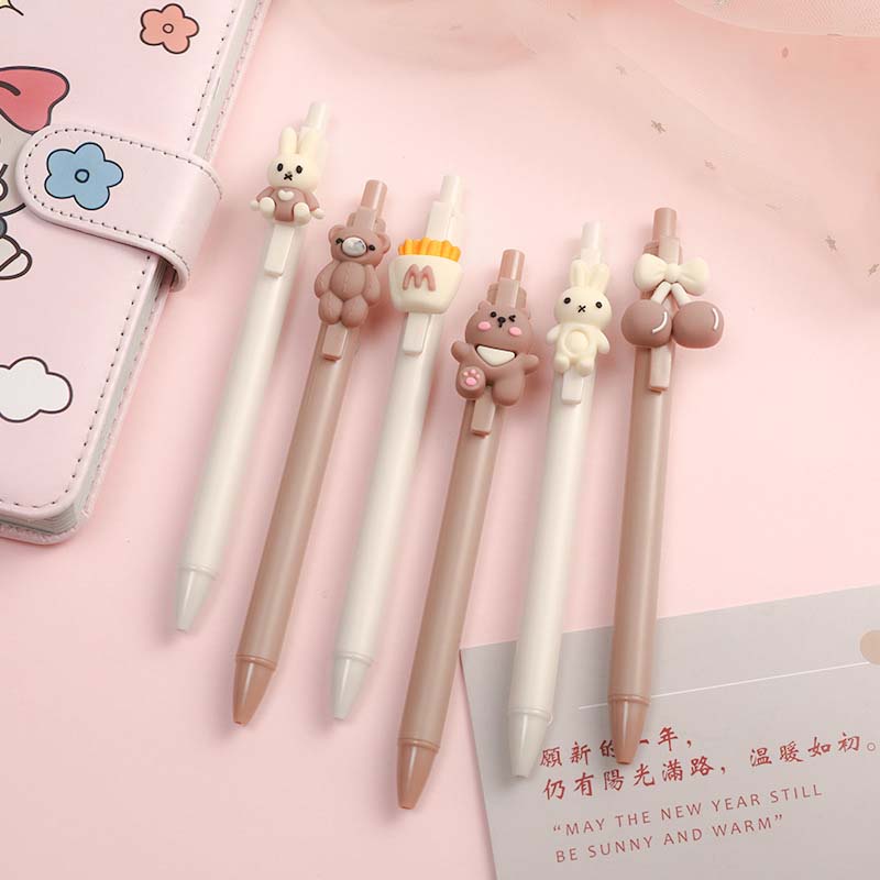 Bút Mực Gel Ngòi 0.5mm Hình Gấu Dễ Thương