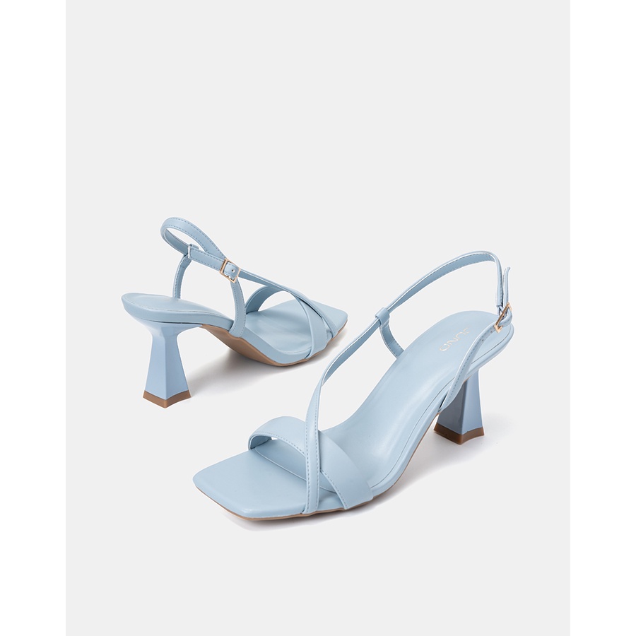 Giày Sandal 7CM JUNO Phối Quai Chéo Gót Thanh SD07087