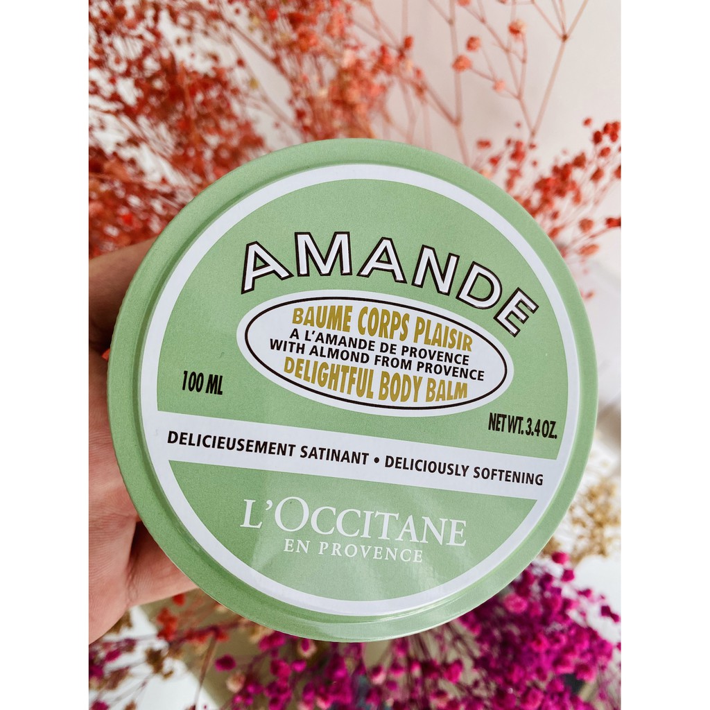 [BILL US/FR] L'Occitane Sáp Dưỡng Cơ Thể Chuyên Sâu Hạnh Nhân - Almond Delightful Body Balm 100ml