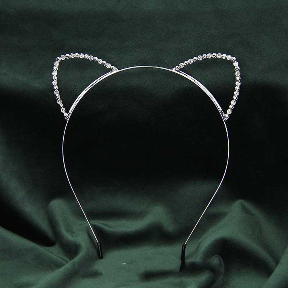 JARRED Băng Đô Tai Mèo Đính Đá Thời Trang Nữ Tính