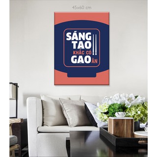 Tranh treo tường Slogan văn phòng HD-SLG-003 KT 45 x 60 cm Tặng đinh 3 chân và dây treo tranh