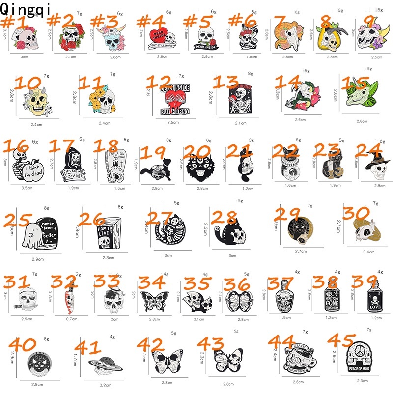 Ghim cài áo MISS ZOE nhiều kiểu dáng phong cách hip-hop