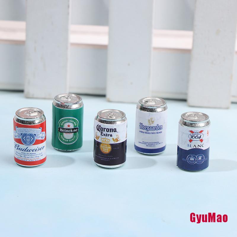 Set 4 Mô Hình Chai Bia Mini Trang Trí Nhà Búp Bê