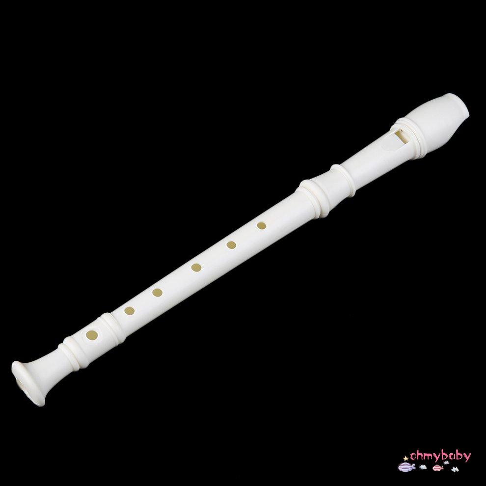 Nhạc cụ làm bằng nhựa ABS màu trắng cho trẻ em Máy ghi âm nhạc Soprano Sáo dài