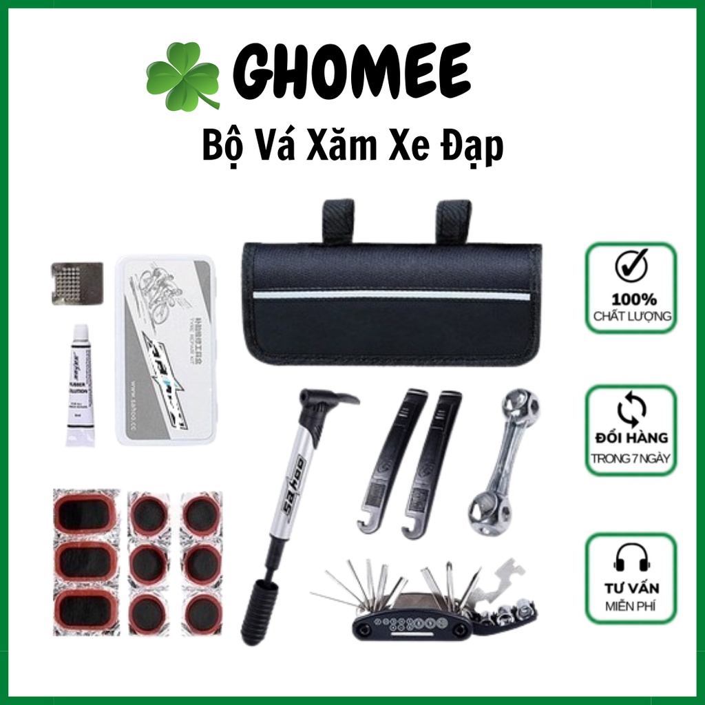 Bộ vá xăm xe đạp chuyên dụng tặng kèm miếng vá