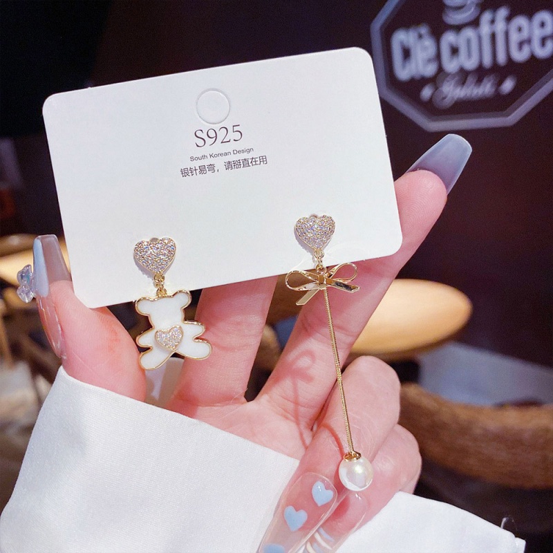 XiaoboACC Đôi Khuyên Tai HìNh Chú GấU Dễ Thương BắT MắT SàNh ĐiệU