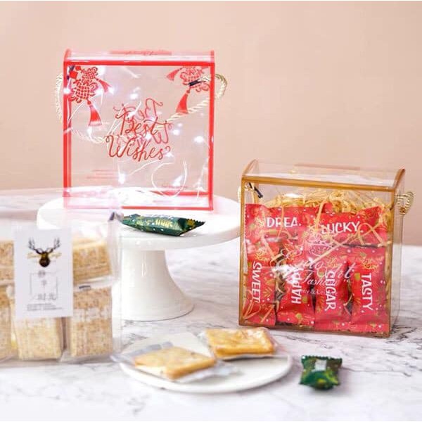 Túi xách mica 14x14x7cm các mẫu