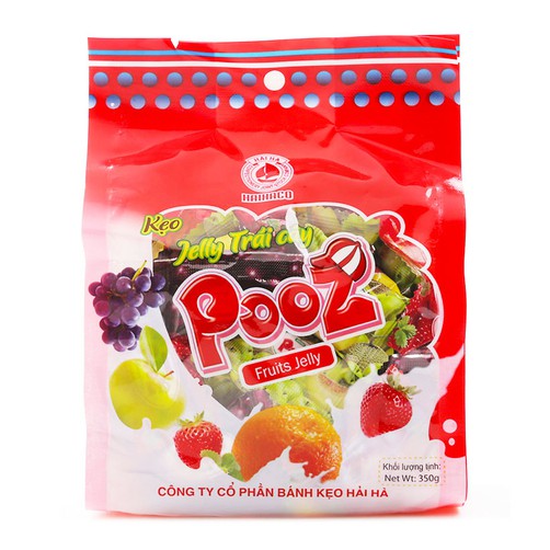 Kẹo Jelly Trái Cây Pooz Hải Hà Gói 350g