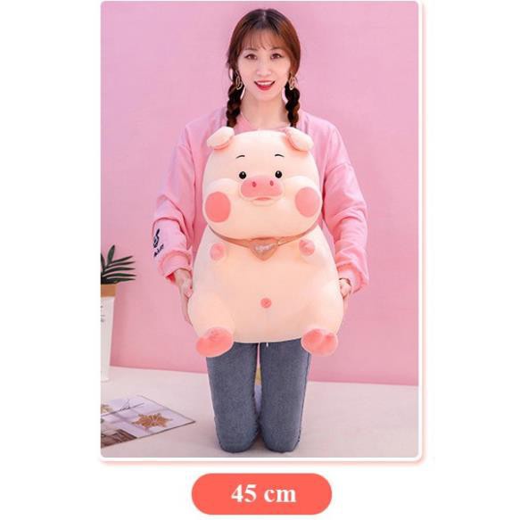 Gấu Bông Heo Cổ Tim - Qùa Tặng ý Nghĩa