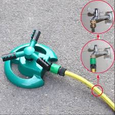 Vòi tưới cây, làm mát mái tôn thủy lực xoay 360 độ có van nối ống đi kèm