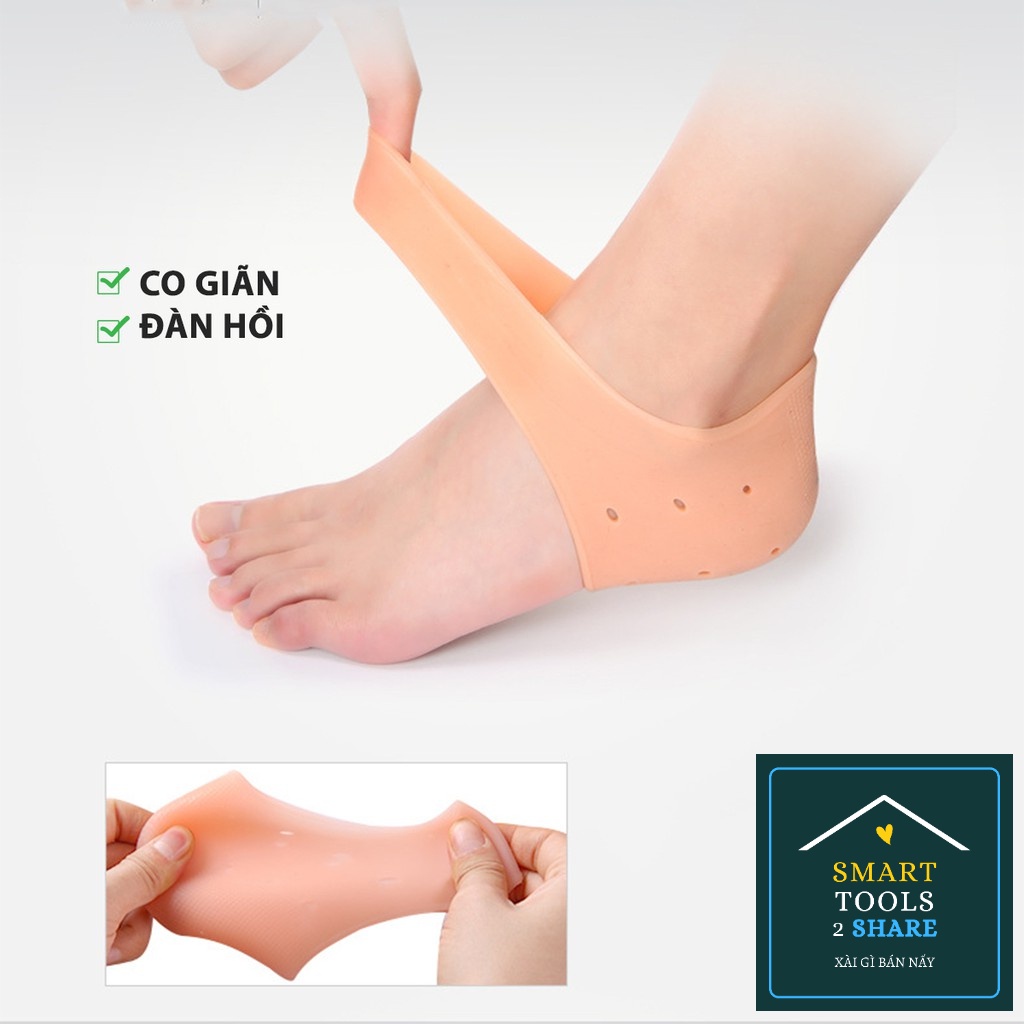 Vớ Silicone Bảo Vệ Chân, Bọc Gót Chân, Chống Nứt Nẻ, Dưỡng Ẩm Bàn Chân